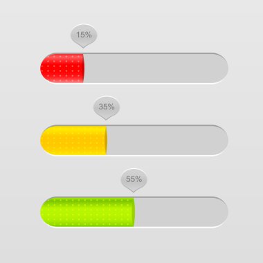 web tasarımı için yükleme Bar. vektör çizim.