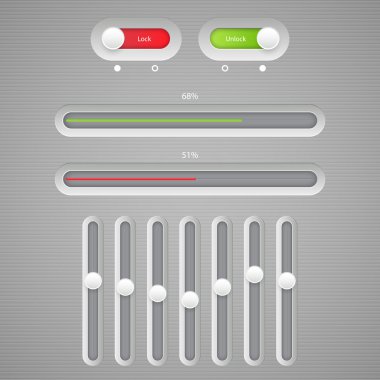 Multimedia Button interface vector illustration  clipart