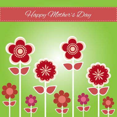 Happy mother day background. Vector illustration clipart