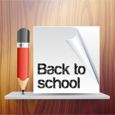 Back to school vector template clipart