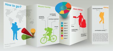 Vektör Infographic öğeleri. Vektör çizim 