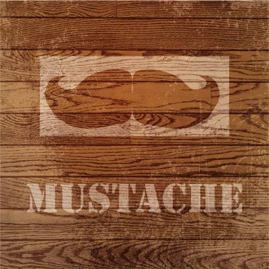 Vector grunge background with mustaches. clipart