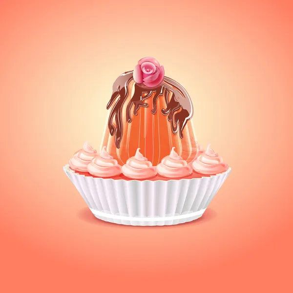 Cupcake Vectoriel Design Vectoriel — Image vectorielle