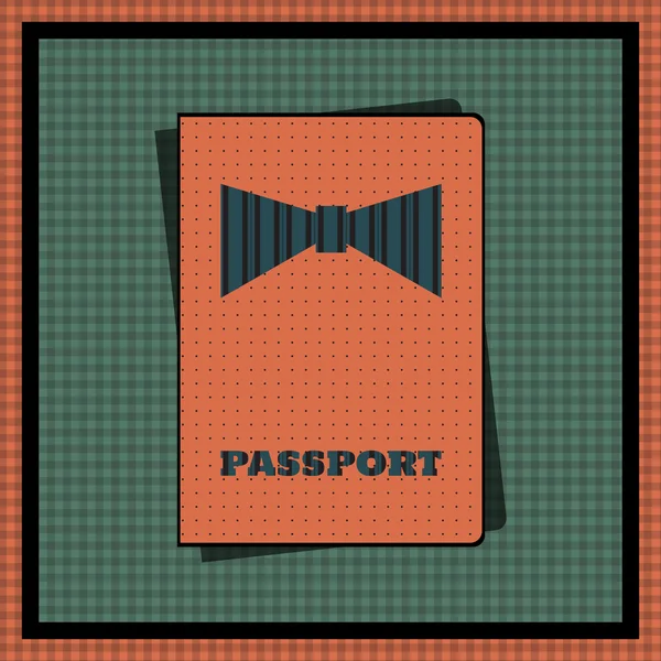 Couverture Passeport Illustration Vectorielle — Image vectorielle