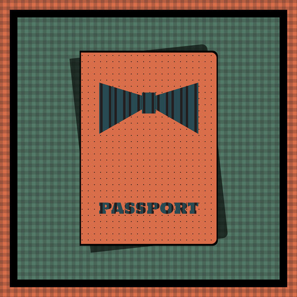 Обложка для паспорта. Векторная иллюстрация
