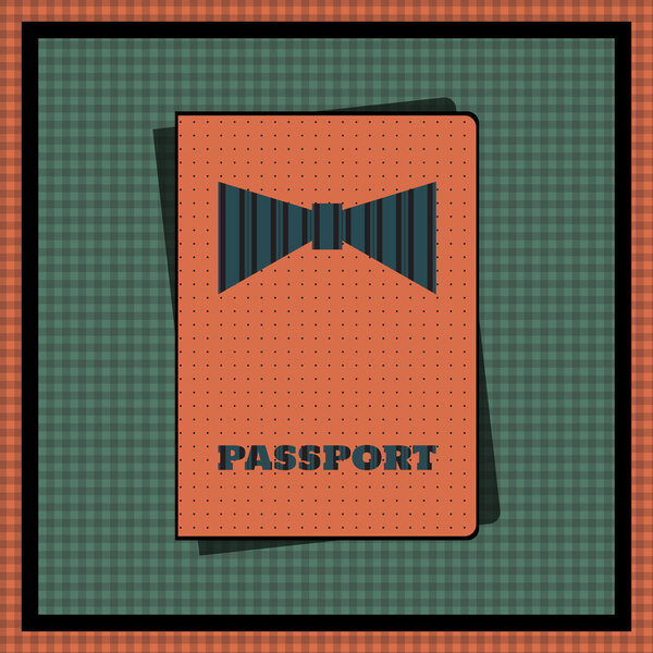 Passport cover. Vector illustration