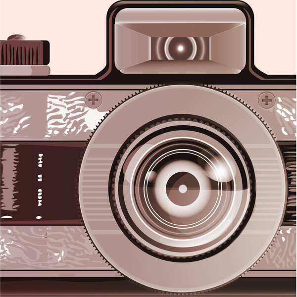 Photo camera illustration,  vector illustration 