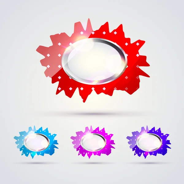 Vector Buttons Vector Illustration — Stock Vector