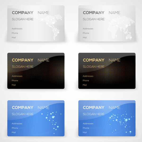 Vector business cards vector illustration 