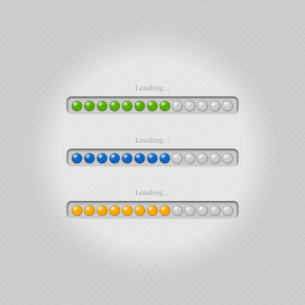 Полосы векторной нагрузки. векторная иллюстрация
 