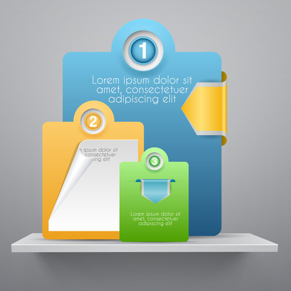 Vector background with arrows and numbers.