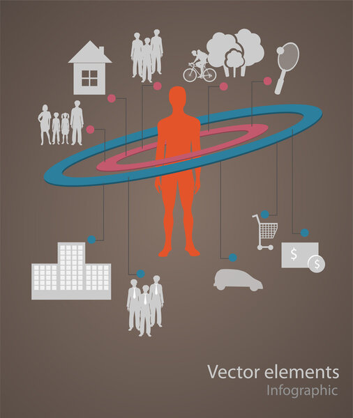 Vector infographic elements. vector illustration 
