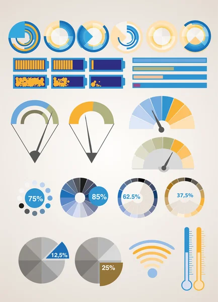 Elementi Infografici Vettoriali Illustrazione Vettoriale — Vettoriale Stock