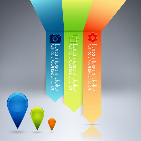 Vector background with arrows and numbers.