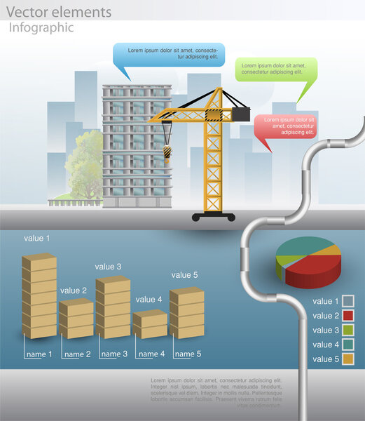 Vector infographic elements. vector illustration 