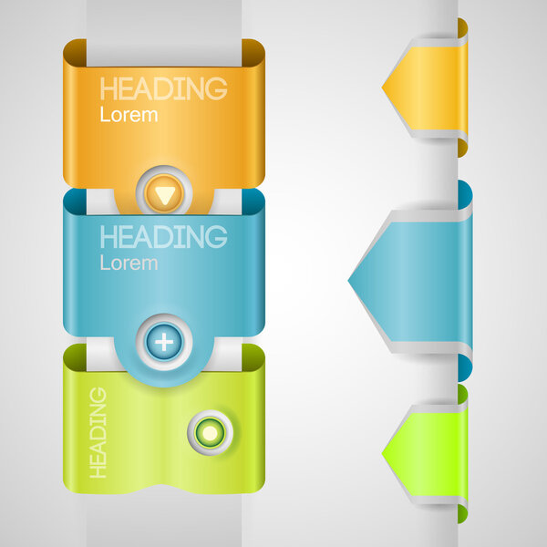 Vector background with arrows and numbers.