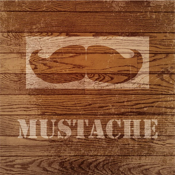 Vector Grunge Background Mustaches — Stock Vector