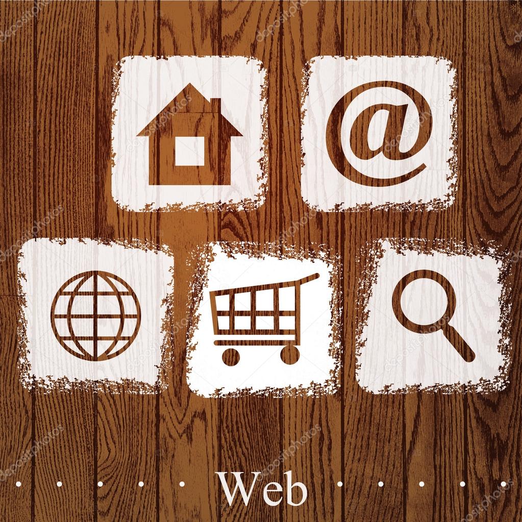 Vector set of web icons.