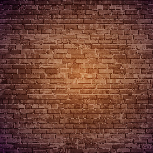 Vector brick wall background.