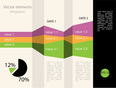 Vektör Infographic öğeleri. Vektör çizim 