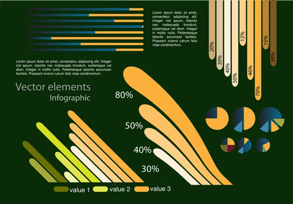 Infographic Vektorelement Vektorillustration — Stock vektor