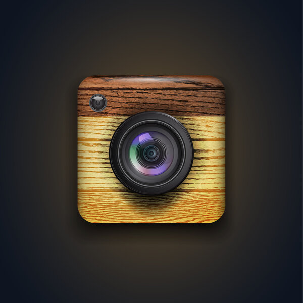 Икона фотокамеры. Векторная миграция 