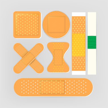 Adhesive bandages  vector illustration   clipart