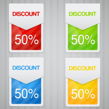 Discount labels.   vector illustration  clipart