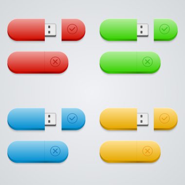 universal flash drive  vector illustration  clipart