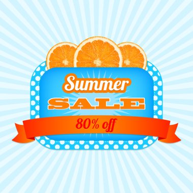 Summer Sale Icon.  vector illustration  clipart