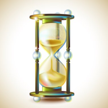 Hourglass icon. Vector illustration. clipart
