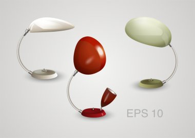 Vector set of Lamps clipart