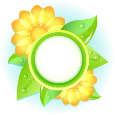 Vector floral arka plan tasarımı