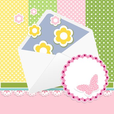 Vector floral arka plan tasarımı