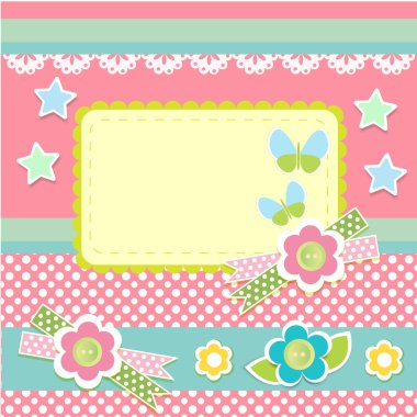 Vector floral arka plan tasarımı