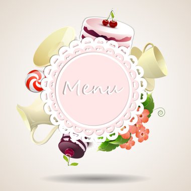 Restoran Menü tasarım kartı