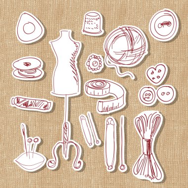 designer, hand made and craft, vector clipart