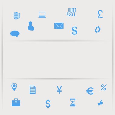 Banking and Finance icon set clipart