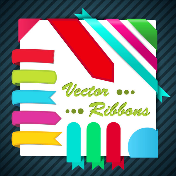 Ribbons Set. Vector Illustration
