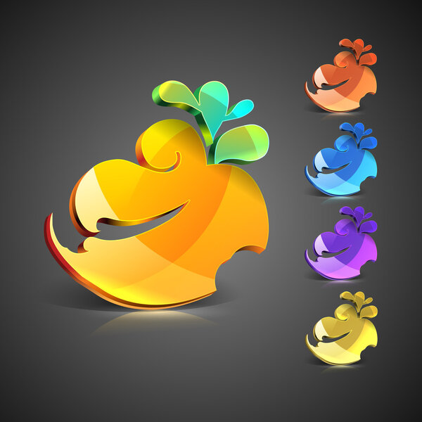 Векторные абстрактные иконки, векторная иллюстрация
 