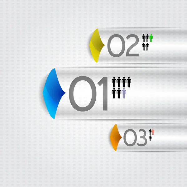 Steps Process Arrows Vector — Stock Vector