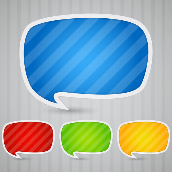 Colorful Sticky Speech Bubbles