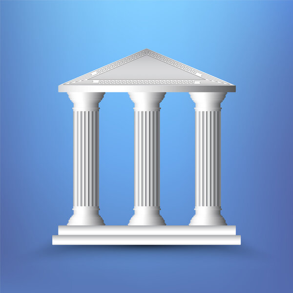 Ancient Columns  vector illustration 