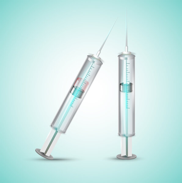Vector syringe vector illustration