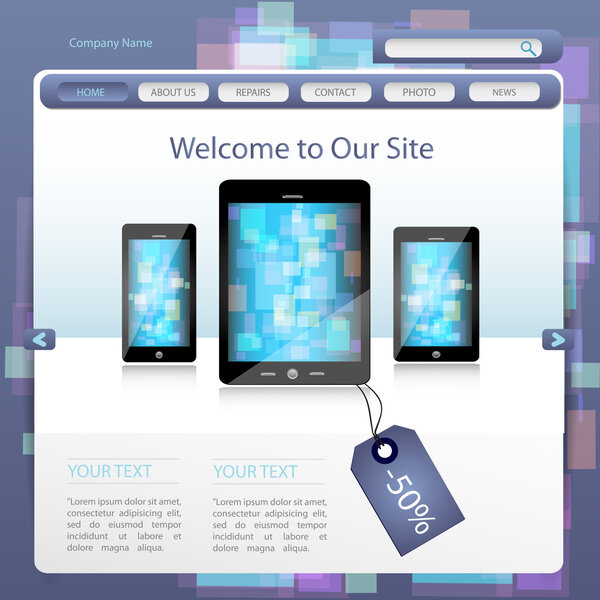 website design template vector illustration 