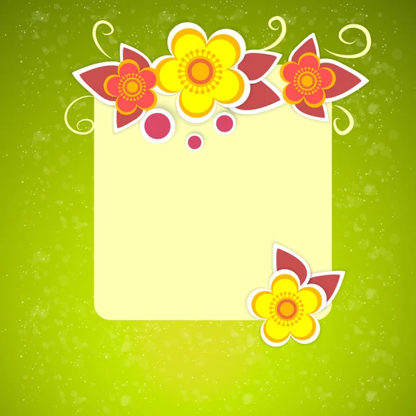 Vector Floral Fondo Diseño — Vector de stock