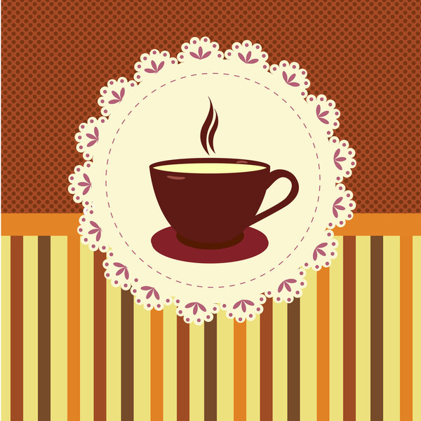 Cup of tea background. Vector illustration