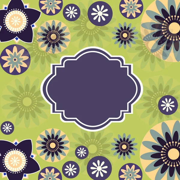 Vector Floral Fondo Diseño — Vector de stock