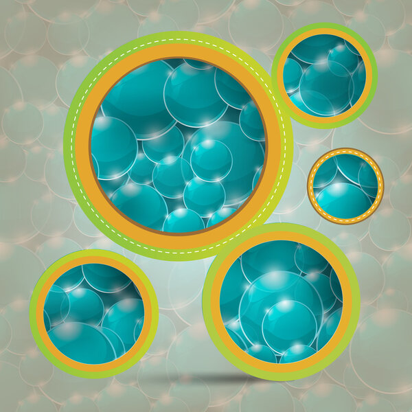 background with bubbles vector  illustration 