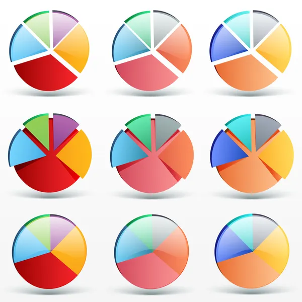 Gráfico Negócios Ilustração Vetorial — Vetor de Stock